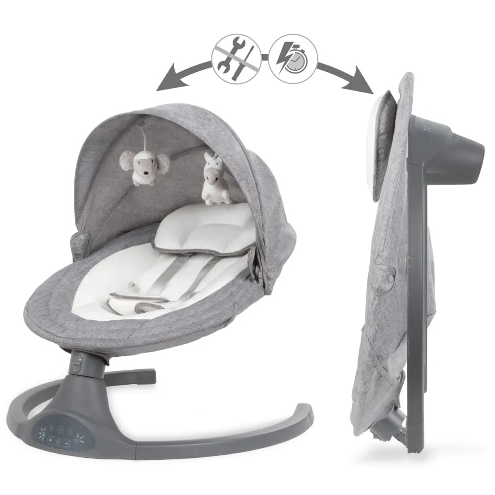 Шезлонг - качели Kidwell Luxi dark melang